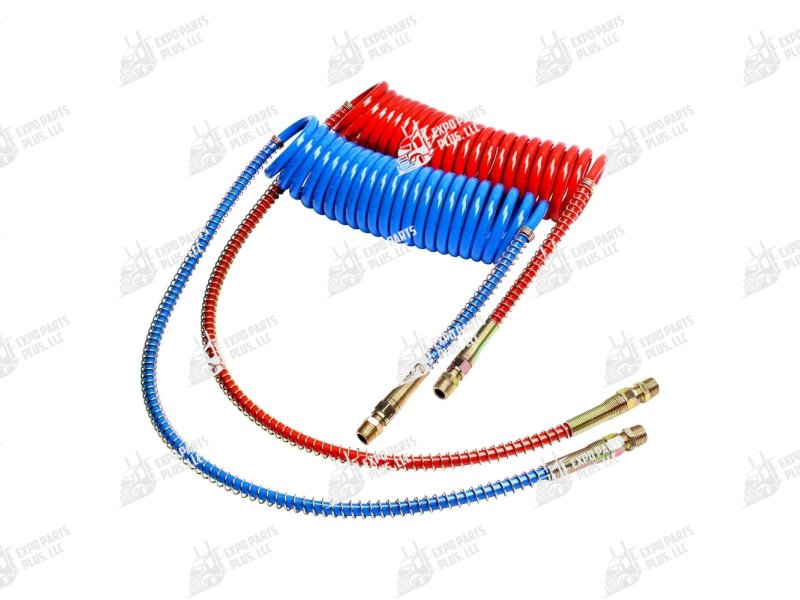 Air Hose 1-red/1-blue Set 12 Feet Long Tail